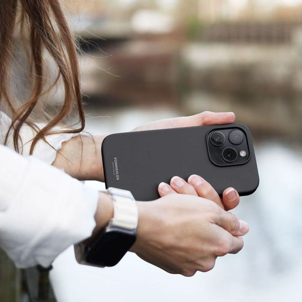 Vonmählen Back Cover Eco Silicone iPhone 15 Pro Max Black