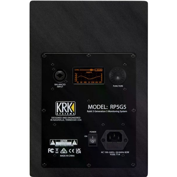 KRK Studiomonitor Rokit RP5 G5 Schwarz