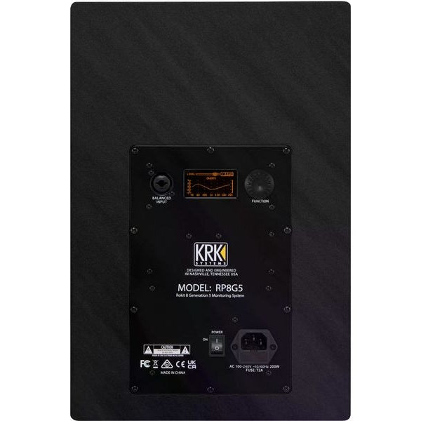 KRK Studiomonitor Rokit RP8 G5 Schwarz