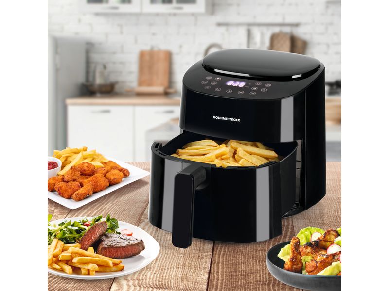 GOURMETmaxx Heissluft-Fritteuse Digital Schwarz