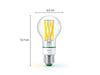 WiZ E27 Tunable White Ultra-Efficient Clear WiFi