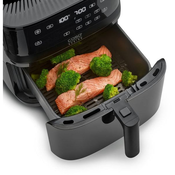 Caso Heissluft-Fritteuse AirFry & Steam 700 1.3 kg, Schwarz