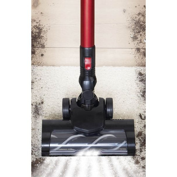 CLEANmaxx Akku-Hand- und Stielsauger Rot/Schwarz