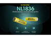 Nitecore Akku Typ 18650 NL1836 3600 mAh