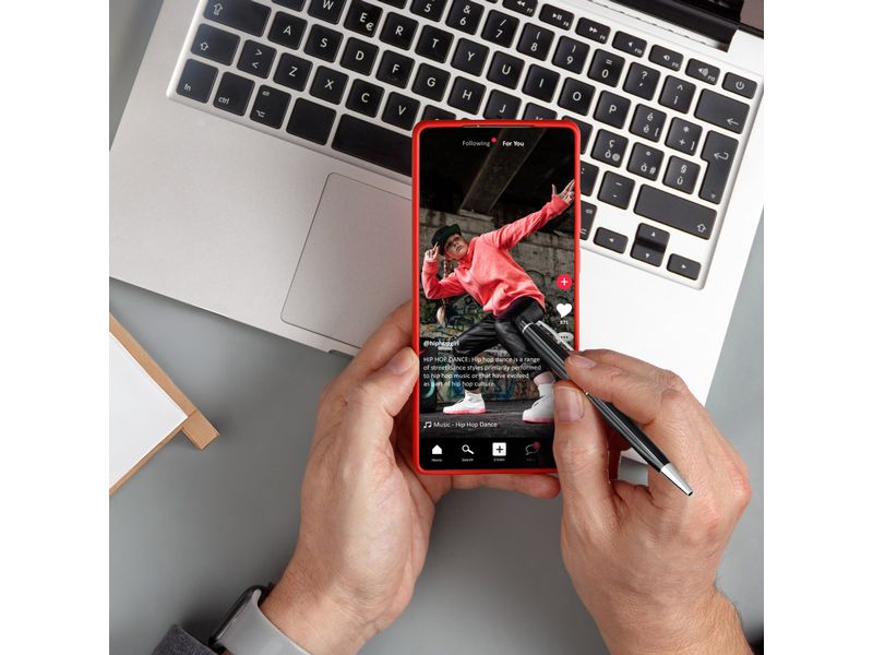 4smarts Eingabestift 2 in 1 Schwarz/Silber