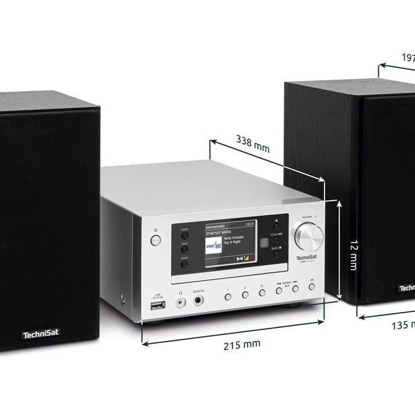 Technisat Micro-HiFi Anlage Viola 710 CD IR Schwarz/Silber