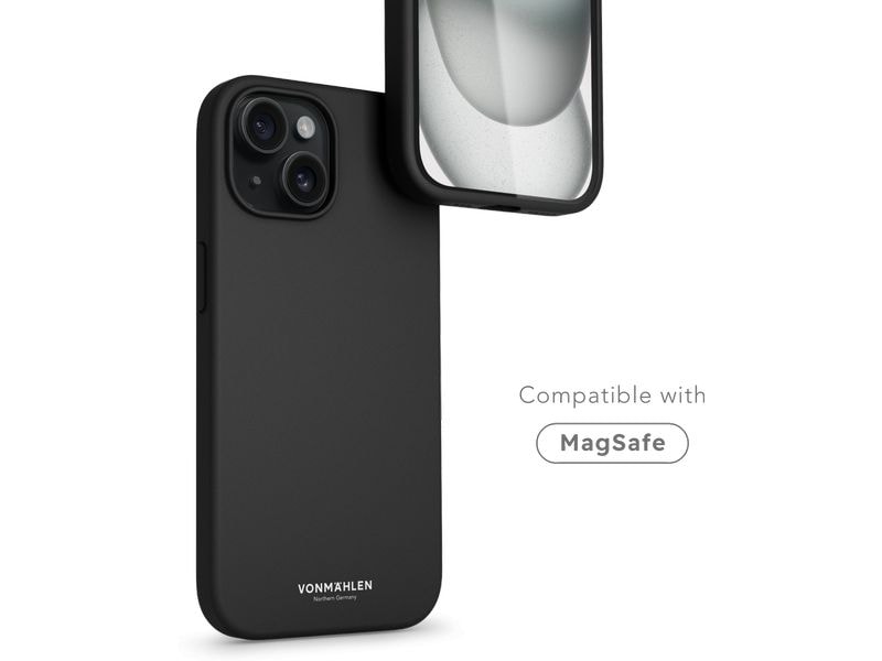 Vonmählen Back Cover Eco Silicone iPhone 15 Black