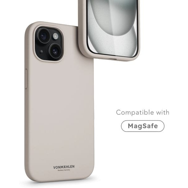 Vonmählen Back Cover Eco Silicone iPhone 15 Plus Cream