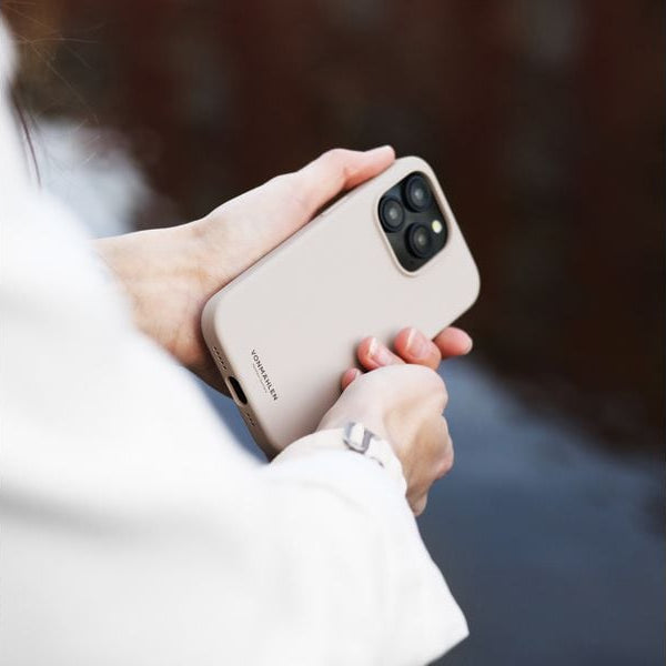 Vonmählen Back Cover Eco Silicone iPhone 15 Cream