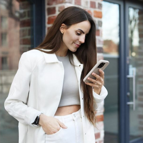 Vonmählen Back Cover Eco Silicone iPhone 15 Plus Cream