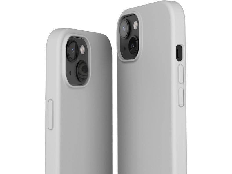 Vonmählen Back Cover Eco Silicone iPhone 15 Light Gray