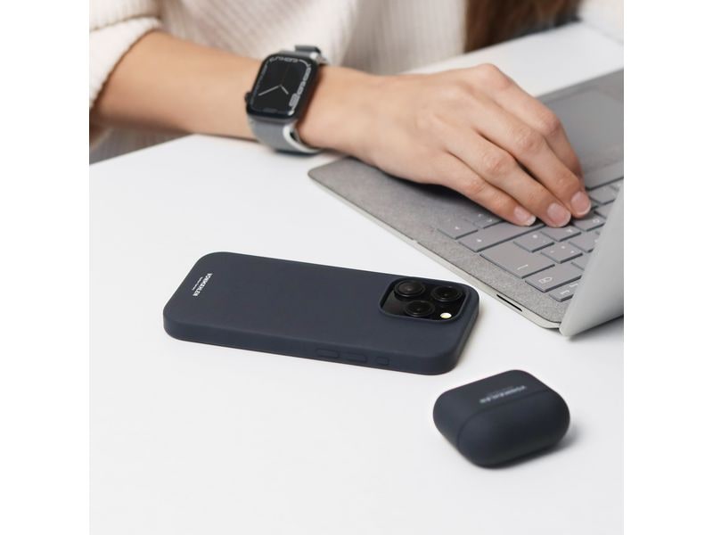 Vonmählen Back Cover Eco Silicone iPhone 15 Pro Navy