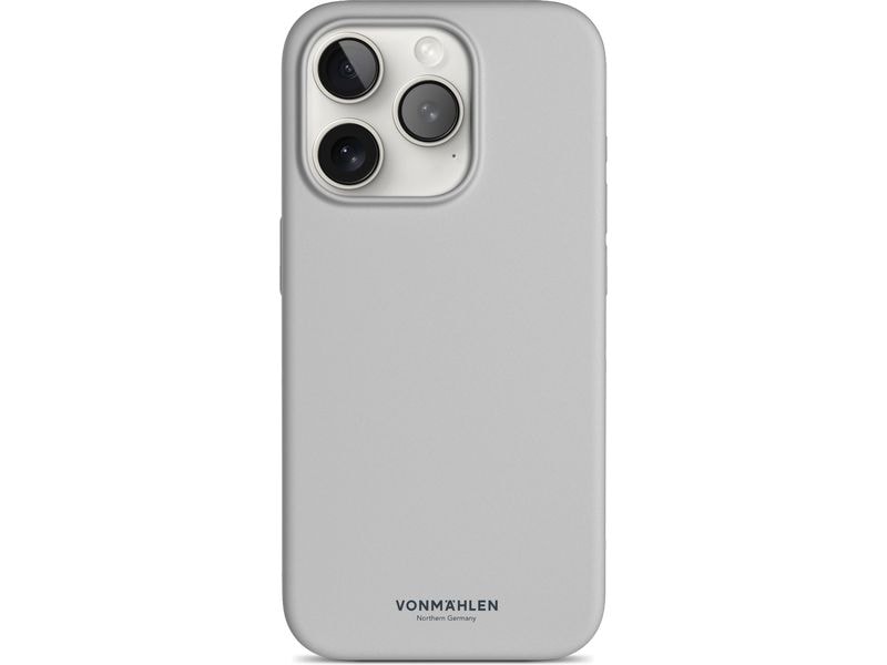 Vonmählen Back Cover Eco Silicone iPhone 15 Pro Max Light Gray