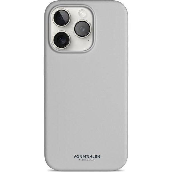 Vonmählen Back Cover Eco Silicone iPhone 15 Pro Light Gray