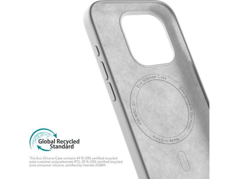 Vonmählen Back Cover Eco Silicone iPhone 15 Pro Light Gray