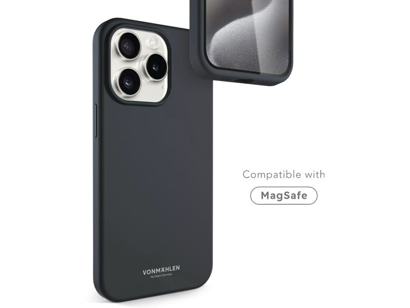 Vonmählen Back Cover Eco Silicone iPhone 15 Pro Navy