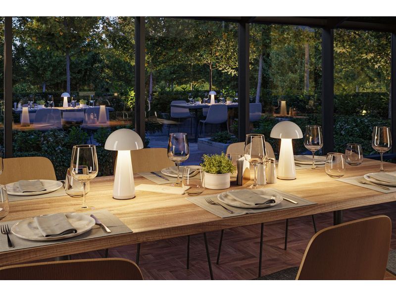 Paulmann Akkuleuchte Onzo 3-Step-Dim IP44 2700K Weiss