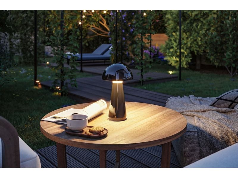 Paulmann Akkuleuchte Onzo 3-Step-Dim IP44 2700K Schwarz