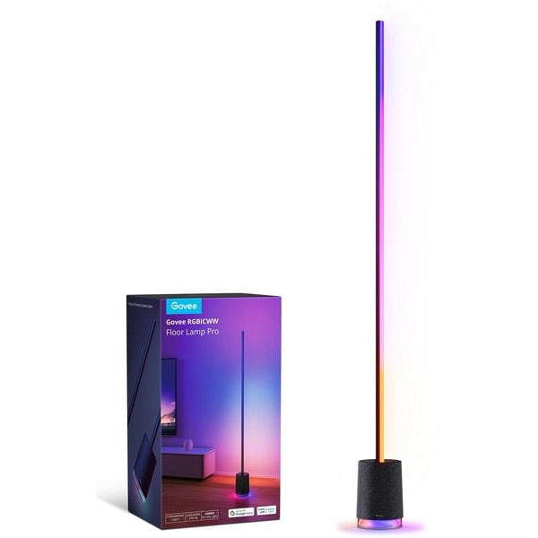 Govee Lyra RGBICWW Eck-Stehleuchte mit Lautsprecher, Schwarz