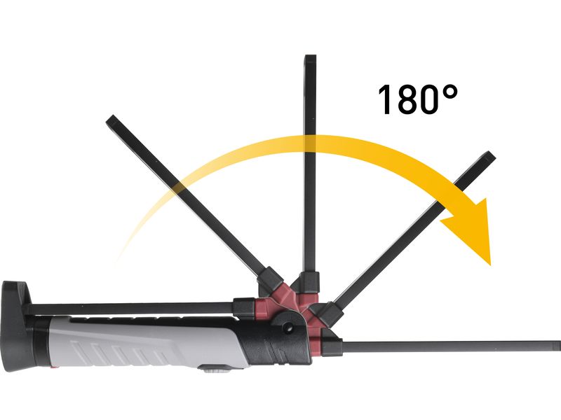 Kraftwerk Akku-Lampe 2 x LED Handlampe Slimlight 700, 3.7 V, 2600 mAh