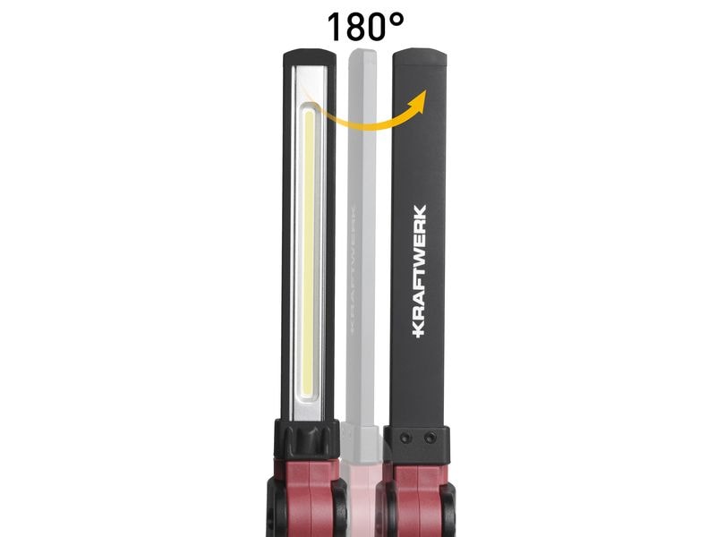 Kraftwerk Akku-Lampe 2 x LED Handlampe Slimlight 700, 3.7 V, 2600 mAh