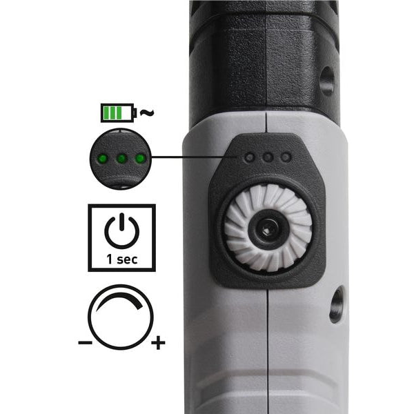 Kraftwerk Akku-Lampe 2 x LED Handlampe Slimlight 700, 3.7 V, 2600 mAh