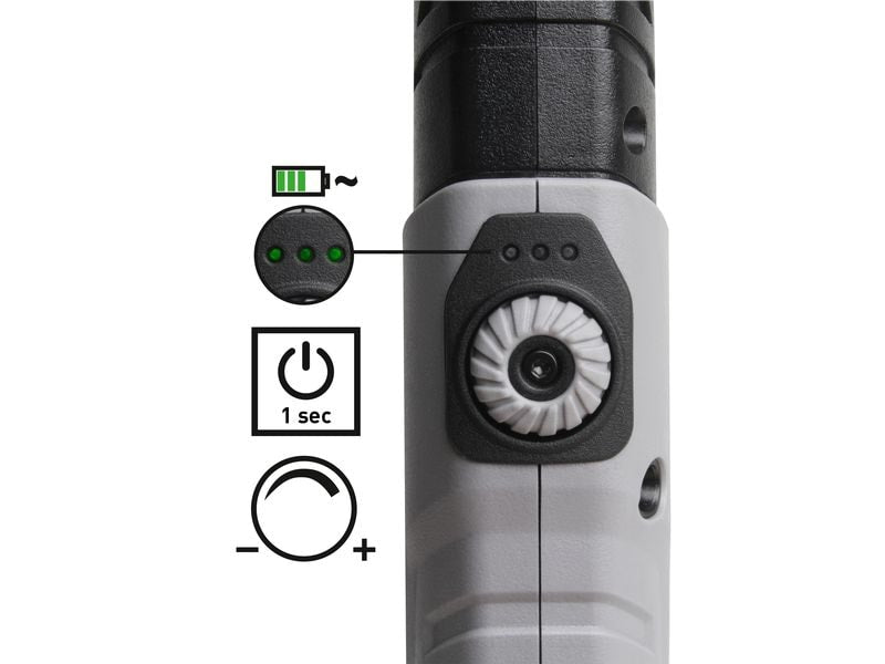 Kraftwerk Akku-Lampe 2 x LED Handlampe Slimlight 700, 3.7 V, 2600 mAh