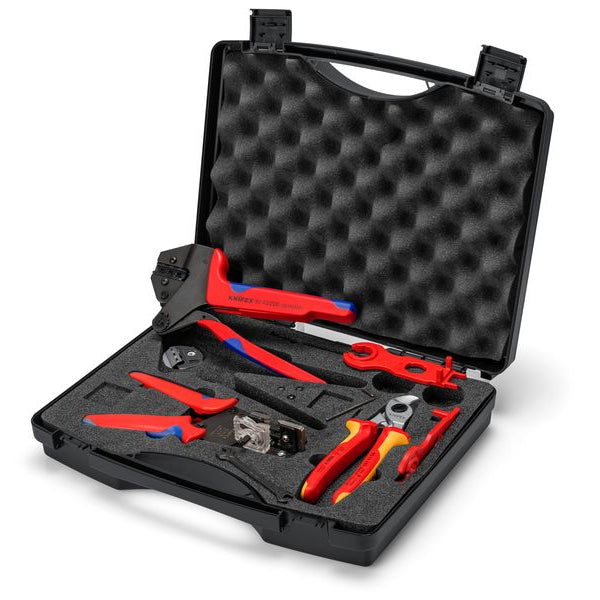 Knipex Werkzeugkoffer PV für MC4, 7-teilig