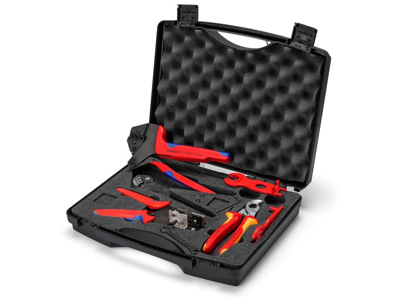 Knipex Werkzeugkoffer PV für MC4, 7-teilig