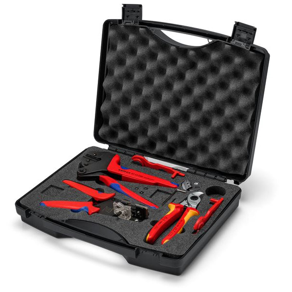 Knipex Werkzeugkoffer PV für MC4, 7-teilig