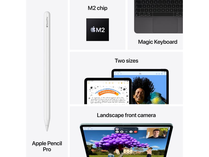 Apple iPad Air 11" M2 WiFi  2024 1000 GB Polarstern