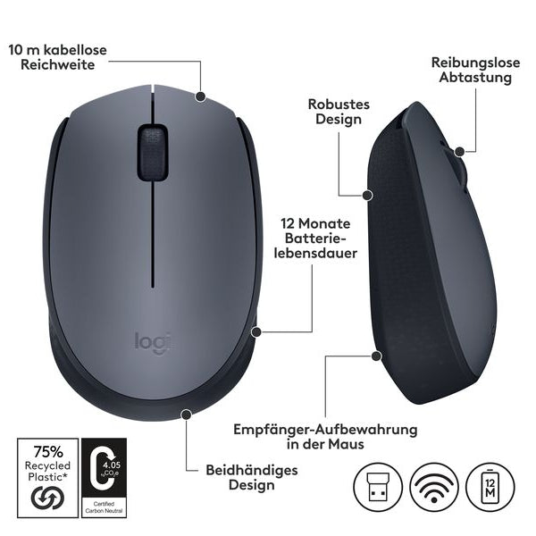 Logitech Maus M170 , kabellos