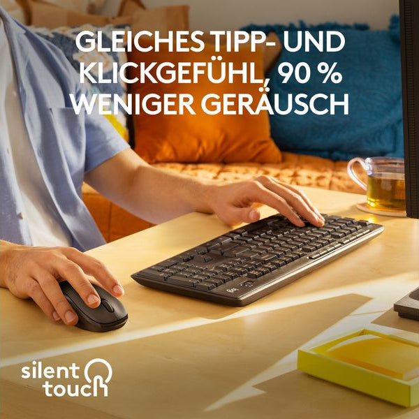 Logitech Tastatur-Maus-Set MK295 Graphite CH-Layout