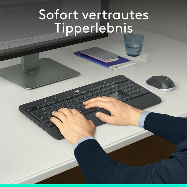 Logitech Tastatur-Maus-Set MK540 Advanced CH-Layout, für Windows