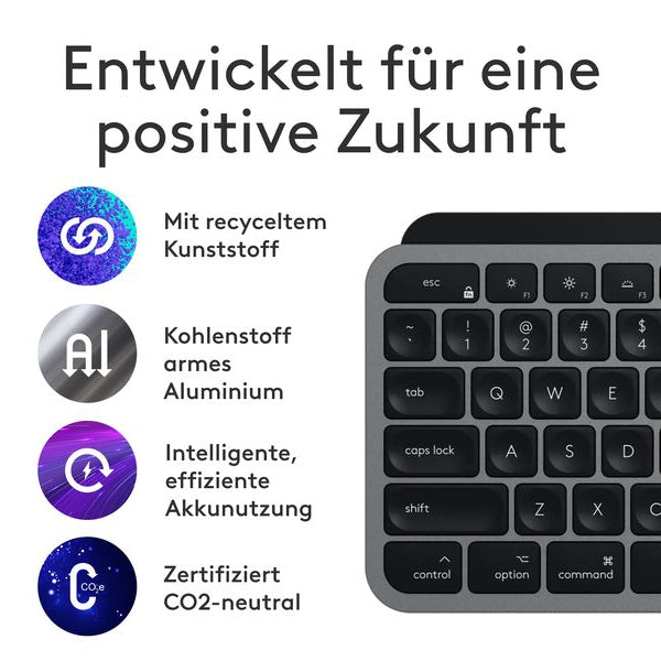 Logitech Tastatur-Maus-Set MX Keys S Combo for Mac