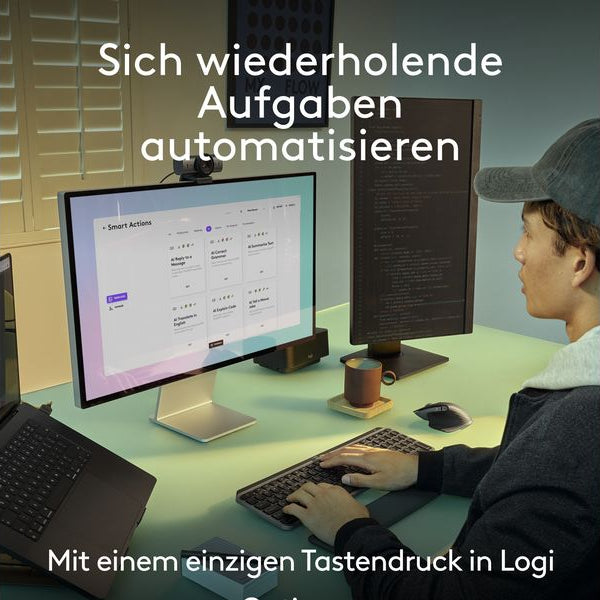 Logitech Tastatur-Maus-Set MX Keys S Combo for Mac QWERTZ (DE)