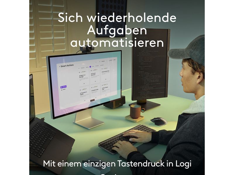 Logitech Tastatur-Maus-Set MX Keys S Combo for Mac QWERTZ (DE)