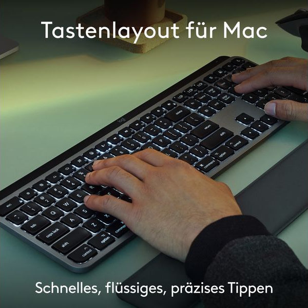 Logitech Tastatur-Maus-Set MX Keys S Combo for Mac QWERTZ (DE)