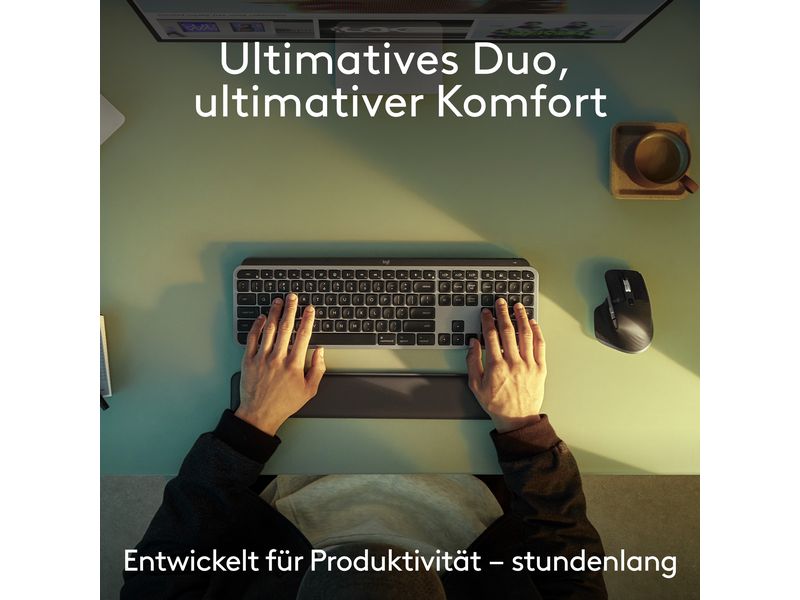 Logitech Tastatur-Maus-Set MX Keys S Combo for Mac QWERTZ (DE)