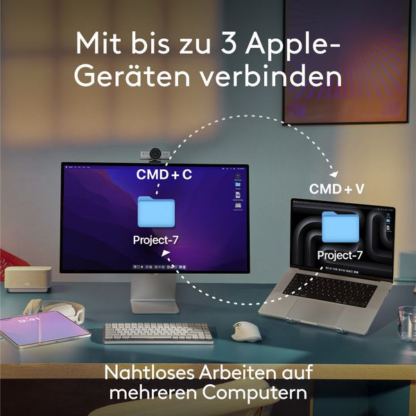 Logitech Tastatur MX Keys S for Mac Space Grey CH-Layout