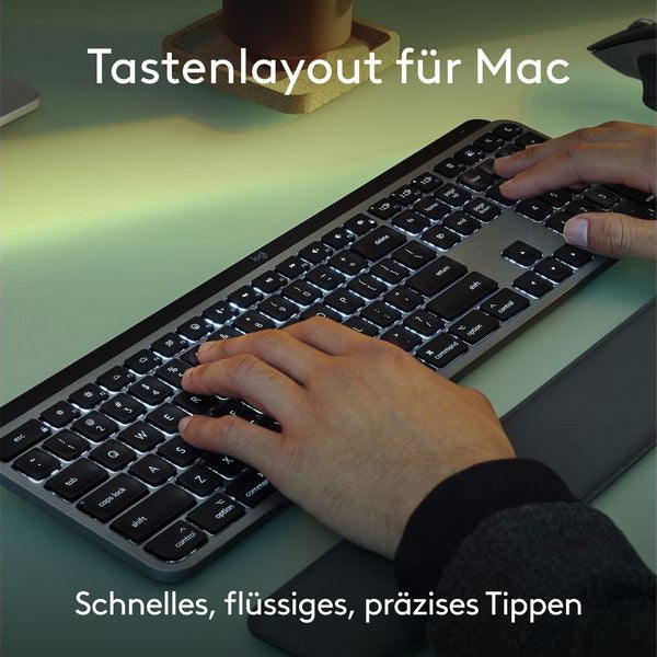Logitech Tastatur MX Keys S for Mac Space Grey CH-Layout