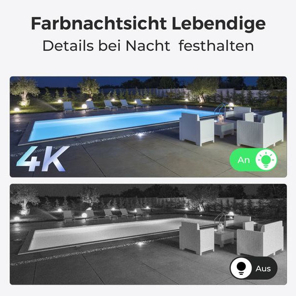 Reolink Netzwerkkamera B350 Weiss, inkl. Solarpanel und 64GB Karte