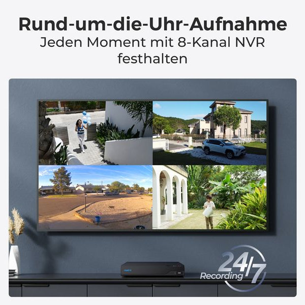 Reolink Netzwerkrekorder NVS8 2 TB, 8 Kanal