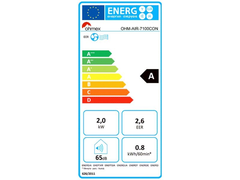 OHMEX Klimagerät OHM-AIR-7100CON (60 m³)