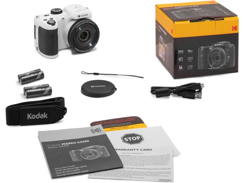 Kodak Fotokamera Pixpro Astra Zoom AZ255 – Weiss