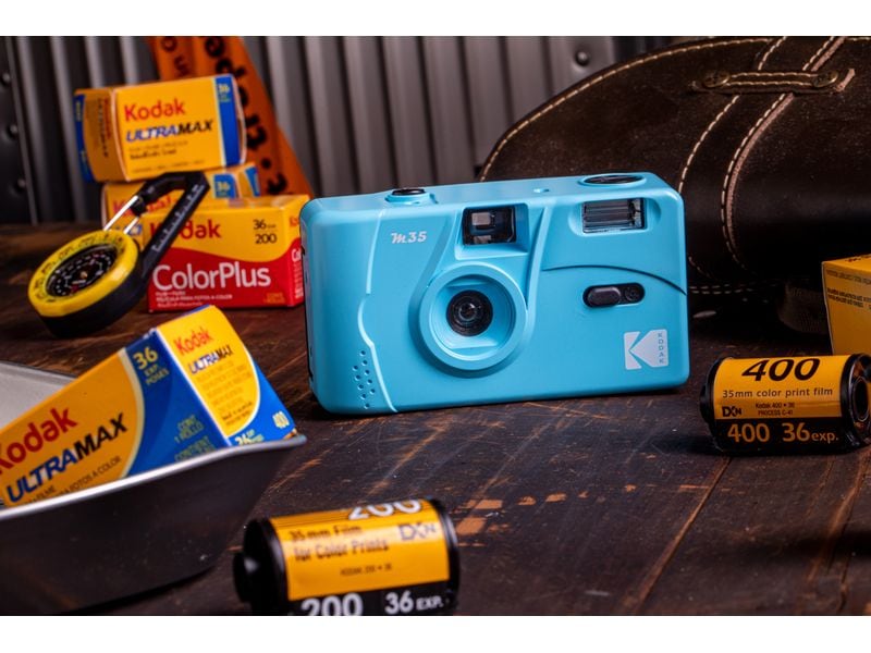 Kodak Analogkamera M35 – Blau