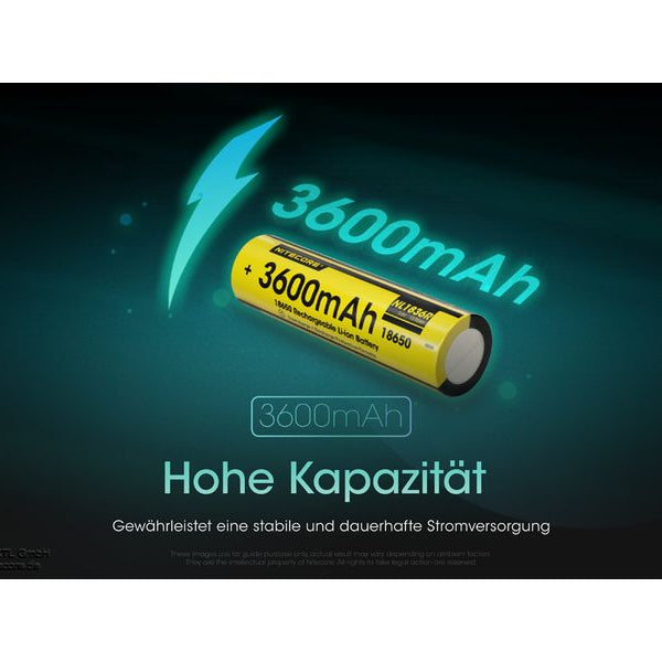 Nitecore Akku NL1836R 18650 UCB-C, 3600 mAh