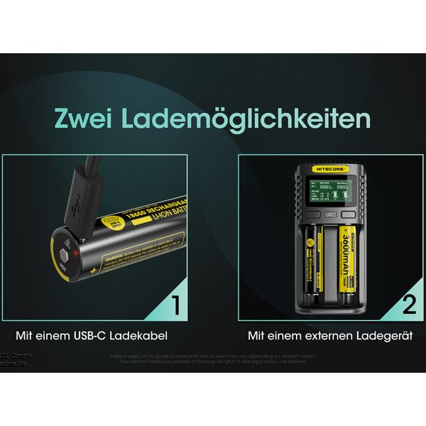 Nitecore Akku NL1836R 18650 UCB-C, 3600 mAh