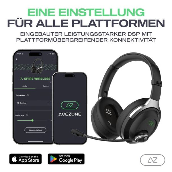 AceZone Headset A-Spire Wireless Schwarz