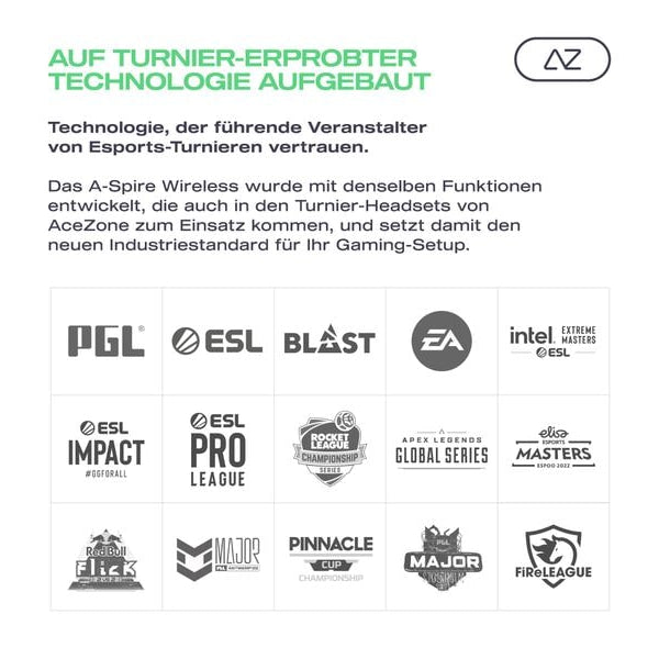 AceZone Headset A-Spire Wireless Schwarz
